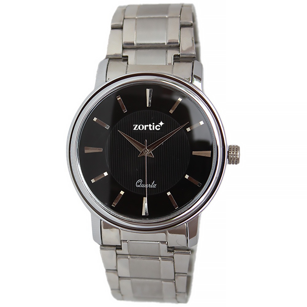zortic_ZMS-BLK001 Zortic men silver chain ZMS-BLK001 - Image 1
