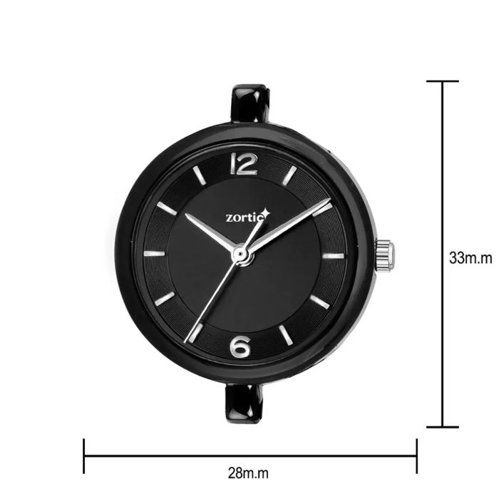 Zortic Women Black Analogue Watch ZWB-B005M - Image 2